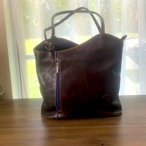 BorgonicchioShoulder/Backpack leather bag